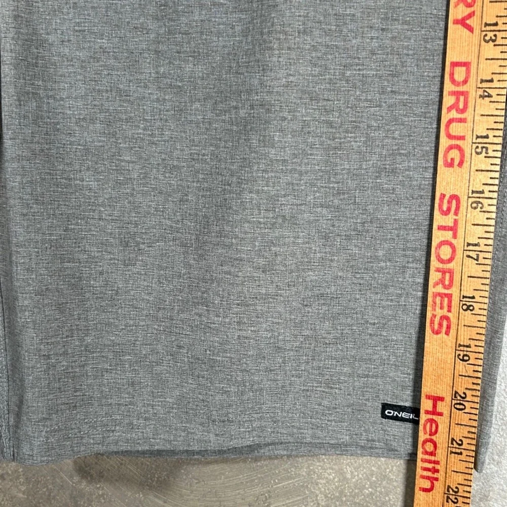 ONeill Hybrid Mens Grey Heathered Stretch Boardshorts Walk Shorts Size 34